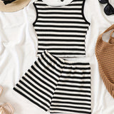 Two-Piece Set for Girls 92-128, T-Shirt and Shorts, Summer Set