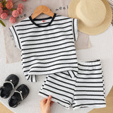 Two-Piece Set for Girls 92-128, T-Shirt and Shorts, Summer Set