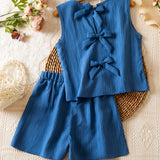 Two-Piece Set for Girls 92-128, T-Shirt and Shorts, Summer Set