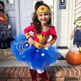 Girl's Superhero Costume, Set with Accessories