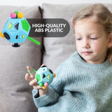 Sensory Fidget Cube, 12-in-1 Stress Relief Toy