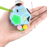 Sensory Fidget Cube, 12-in-1 Stress Relief Toy