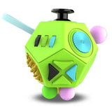 Sensory Fidget Cube, 12-in-1 Stress Relief Toy