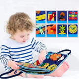 Educational book, a book for learning to dress and develop motor skills