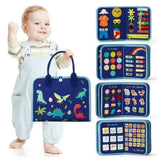 Educational book, a book for learning to dress and develop motor skills