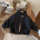 Hooded Windbreaker Jacket, Unisex Polyester Jacket