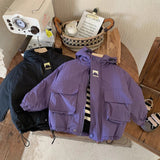 Hooded Windbreaker, Unisex Polyester Jacket