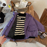 Hooded Windbreaker Jacket, Unisex Polyester Jacket