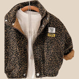 Leopard Jacket, Brown Cotton Jacket