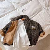 Leopard Jacket, Brown Cotton Jacket