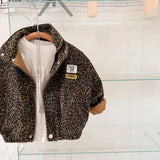 Leopard Jacket, Brown Cotton Jacket