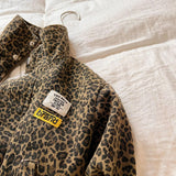 Leopard Jacket, Brown Cotton Jacket