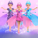 Flying fairy, floating doll with motion sensor