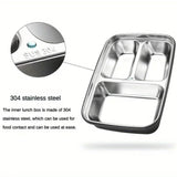 Stainless Steel Lunch Box, Airtight, BPA-Free Bento Box