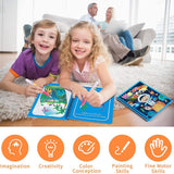 Magic Water Coloring Book, Reusable and Mess-Free
