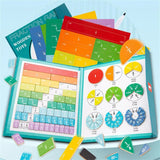 Magnetic Book with Fractions, Educational Math Set