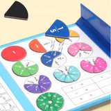 Magnetic Book with Fractions, Educational Math Set