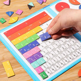Magnetic Book with Fractions, Educational Math Set