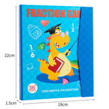 Magnetic Book with Fractions, Educational Math Set