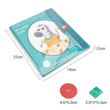 Magnetic Book with Fractions, Educational Math Set
