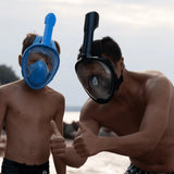 Children's Full Face Snorkel Mask, 180° Visibility with Dry Top System