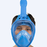 Children's Full Face Snorkel Mask, 180° Visibility with Dry Top System