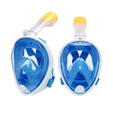 Children's Full Face Snorkel Mask, 180° Visibility with Dry Top System