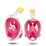 Children's Full Face Snorkel Mask, 180° Visibility with Dry Top System