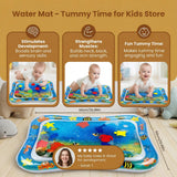 Water mat, sensory toy for tummy time