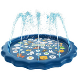 Water Play Mat with Fountain – Outdoor Summer Game for Kids