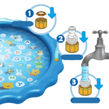Water Play Mat with Fountain – Outdoor Summer Game for Kids