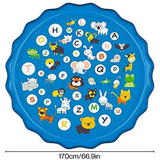 Water Play Mat with Fountain – Outdoor Summer Game for Kids