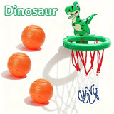 Mini basketball hoop for the bath, animal-themed toy