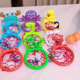 Mini basketball hoop for the bath, animal-themed toy