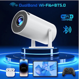 Bluetooth WiFi Mini Projector – supports 4K