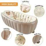 Inflatable Bathtub for Infants, Compact Travel Model