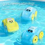Wind-up Bath Toy Boat, Amphibious Vehicle for Land and Water