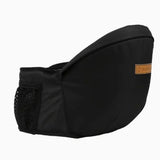 Front baby carrier, adjustable seat with belt