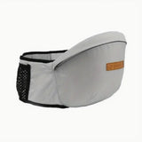 Front baby carrier, adjustable seat with belt
