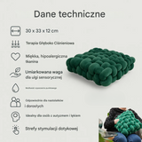 Weighted sensory cushion, cushion providing deep pressure