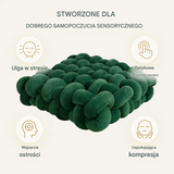 Weighted sensory cushion, cushion providing deep pressure