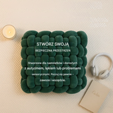Weighted sensory cushion, a cushion providing deep pressure