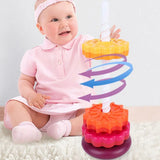 Rotating Assembly Tower, Colorful Building Blocks
