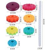 Rotating Assembly Tower, Colorful Building Blocks