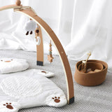 Play Arch for Infants, Wooden Frame with Suspensions