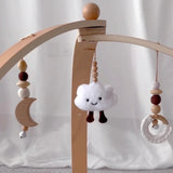 Play Arch for Infants, Wooden Frame with Hangings