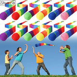 Throw and Catch Ball, Foam Toy with Rainbow Tail for Playgrounds