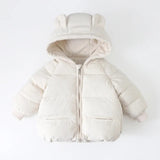 Winter Coat for Girls, Hood with Bear Ears and Elastic Cuffs