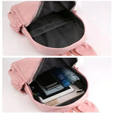 School Backpack with Keychain, Stitch Bag