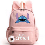School Backpack with Keychain, Stitch Bag